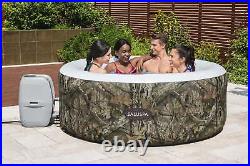US Inflatable Hot Tub 2-4 Person Outdoor Spa Power Saving Timer with Pump Garden