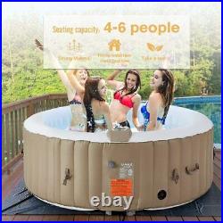 U-MAX Inflatable Hot Tub, 4-6 Person Portable SPA Blow Up Hot Tub