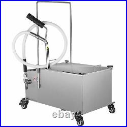 VEVOR 58L Portable Fryer Oil Filter Cart Machine Commercial Filtration System