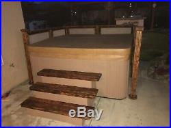 Xtreme Backyards Hot Tub withHigh-end Cover & custom privacy panels/steps Seats 6