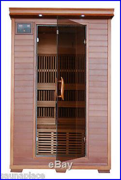 Yukon 2 Person Cedar Carbon Heatwave Sauna Free Shipping! Infrared saunas