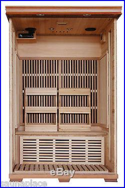 Yukon 2 Person Cedar Carbon Heatwave Sauna Free Shipping! Infrared saunas